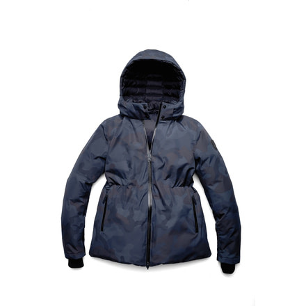 Nobis Viola Reversible Puffer Jacket - Womens, Navy Camo, Large, VIOLA-3L NAVY CAMO-L