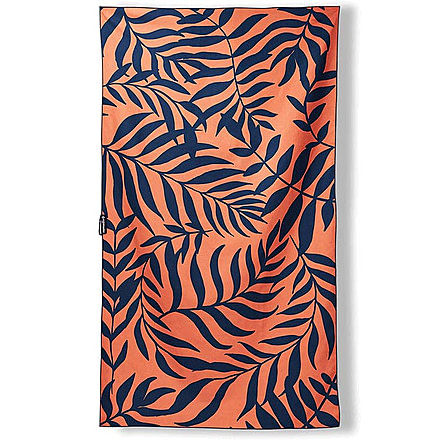 Nomadix Ultralight Towel, Leaf Me Alone Orange, One Size, PKXL-LFAL-102