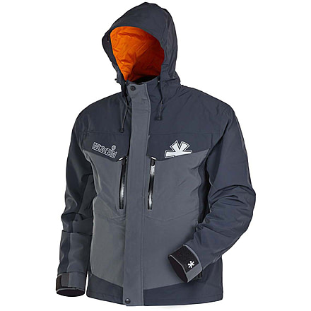 Norfin Rebel Pro Insulated Gray Rain Jacket - Men's, Gray, Large, 596003-L