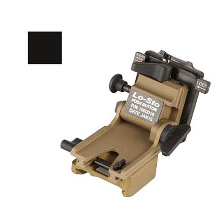 Norotos LoSto Helmet Mount, Push Button, PVS-15/18/21/31, Black, One Size, 1960010BLK-2