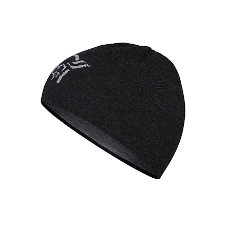 Norrona /29 Light MerinoUll Logo Beanie, Caviar Melange, One Size, 5216-23-7737-One Size
