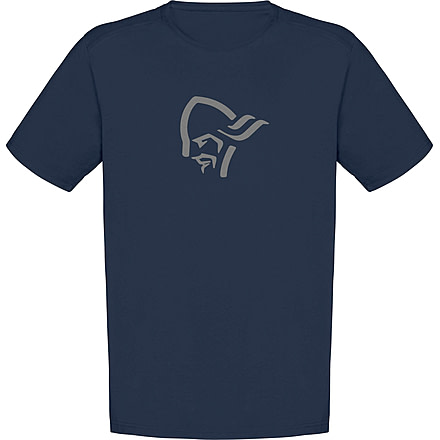 Norrona Cotton Viking1 T-Shirt - Mens, Indigo Night/Drizzle, Extra Large, 3417-21-2329-XL