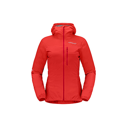 Norrona Falketind Aero Hooded Jacket - Womens, Arednalin, Small, 1809-22-5630-S