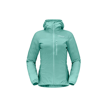 Norrona Falketind Aero Hooded Jacket - Womens, Malachite Green, Extra Small, 1809-22-3010-XS