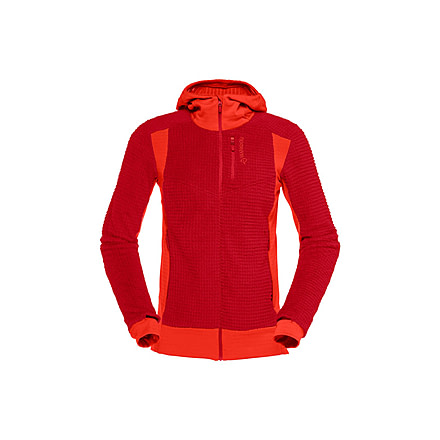 Norrona Falketind Alpha 120 Zip Hooded Jacket - Womens, Aura Orange, Medium, 1873-20-5519-M