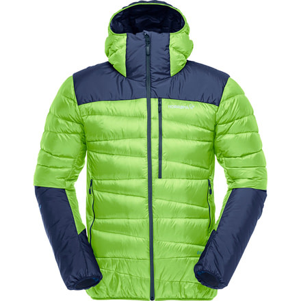 Norrona Falketind Down Hood Jacket - Mens, Bamboo Green, Medium, 1877-17-3440-M