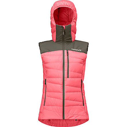 Norrona Falketind Down750 Vest - Womens, Calypso Coral, Extra Small, 1872-20-1262-XS