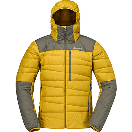 Norrona Falketind Down750 Zip Hood - Mens, Golden Palm, Small, 1833-20-5502-S