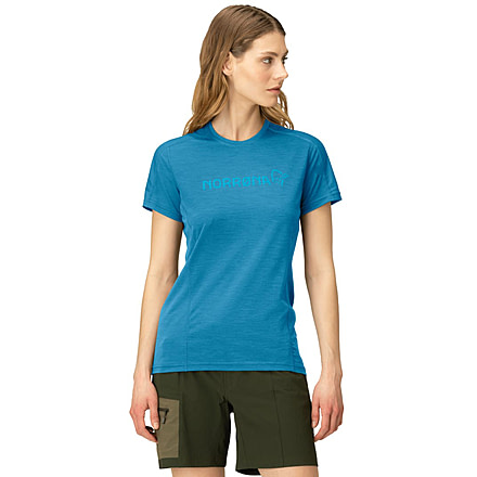 Norrona Falketind Equaliser Merino T-Shirt - Womens, Hawaiian surf, Medium, 1823-22-6610-M