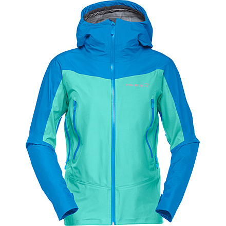 Norrona Falketind Gore-Tex Jacket - Women's, Extra Small, Arcadia/Campanula, 7042698428400