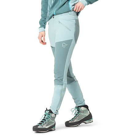 Norrona Falketind Rugged Slim Pants - Womens, Tourmaline, Medium, 7042698453693