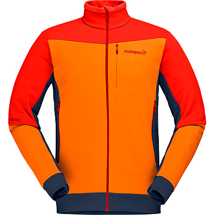 Norrona Falketind Warmwool2 Stretch Jacket - Mens, Arednalin/Orange Popsicle, Extra Large, 1821-20-5639-XL