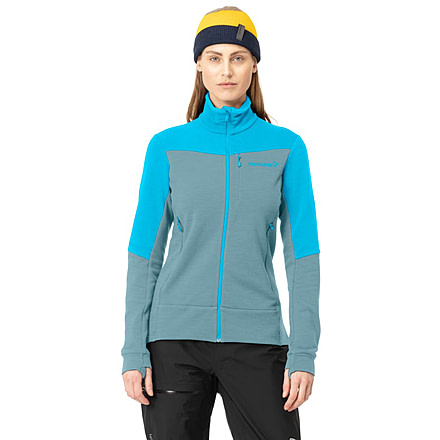 Norrona Falketind Warmwool2 Stretch Jacket - Womens, Aquarius/Tourmaline, Large, 7042698457844