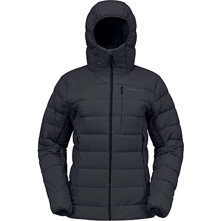 Norrona Femund Down700 Zip Hood - Womens, Caviar Black, Large, 2651-25-7718-L