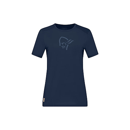 Norrona Femund Equaliser Merino T- Shirt - Womens, Indigo Night, Large, 2656-24-2295-L