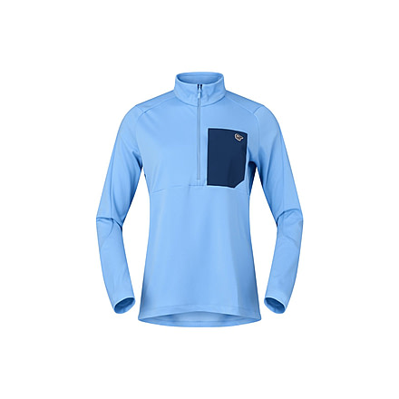 Norrona Femund Warm1 Half-Zip Top - Womens, Frozen Fjord, Medium, 2659-25-2383-M