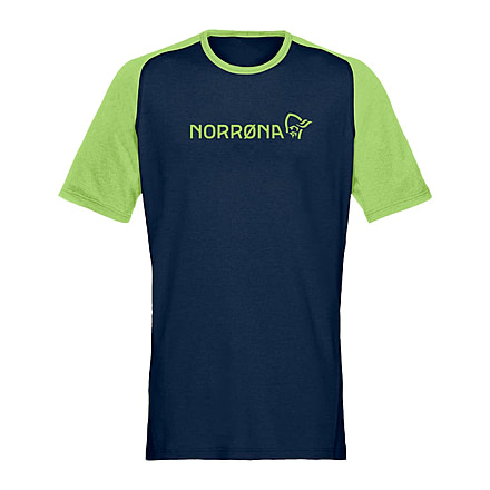 Norrona Fjr Equaliser Lightweight T-Shirt - Mens, Foliage/Indigo Night, Medium, 7042698437143