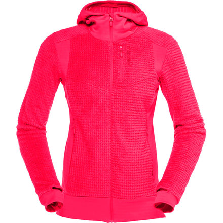 Norrona Lofoten Alpha120 Zip Hoodie - Womens, Crisp Ruby, Medium, 1055-17-1280-M