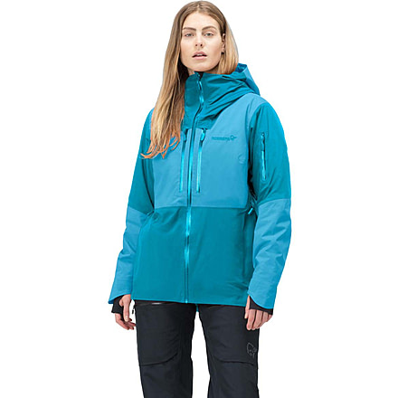 Norrona Lofoten Gore-Tex Thermo100 Jacket - Womens, Aquarius/Hawaiian Surf, L, 1004-21-2377-L