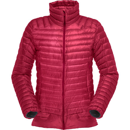 Norrona Lofoten Super Lightweight Down - Womens, Rhubarb, Small, 1051-17-5700-S
