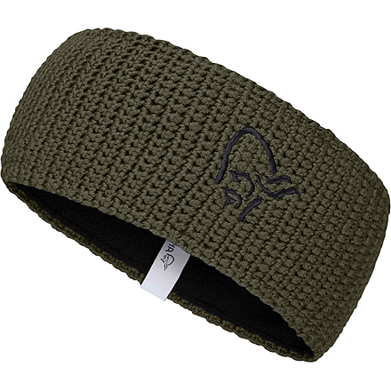 Norrona Logo Headband, Olive Night, Small, 1461-14-3301-S