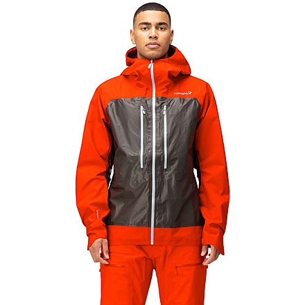 Norrona Lyngen Gore-Tex Active Jacket - Mens, Arednalin/Peat, M, 2016-22-5648-M