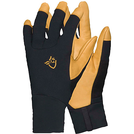 Norrona Lyngen Gore-Tex Infinium Leather Gloves, Caviar, Medium, 2021-18-7718-M
