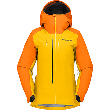 Norrona Lyngen Gore-Tex Jacket - Womens, Orange Popsicle/Lemon Chrome, Large, 2014-21-5549-L
