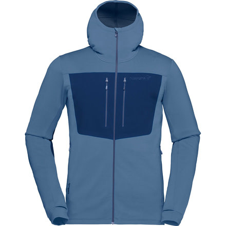 Norrona Lyngen Powerstretch Pro Zip Hoodie - Mens, Vintage Indigo, Small, 2034-18-2308-S