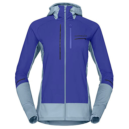 Norrona Senja Alpha90 Zip Hood - Womens, Royal Blue, Large, 5828-23-2011-L