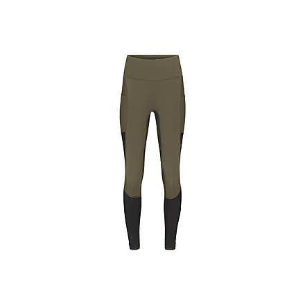 Norrona Senja Equaliser Stretch Tights - Womens, Olive Night/Caviar, Medium, 5808-23-3329-M
