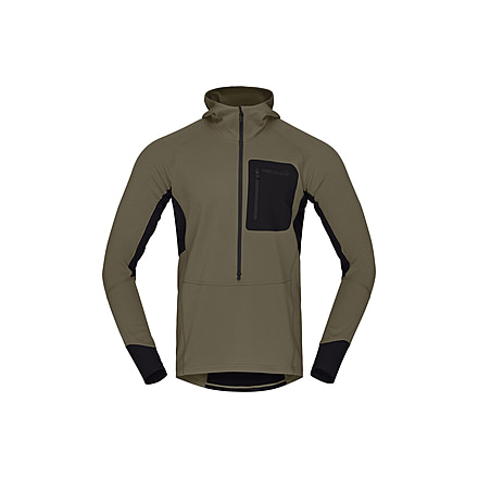 Norrona Senja Warm1 Hoodie - Mens, Olive Night, Extra Large, 5818-23-3301-XL