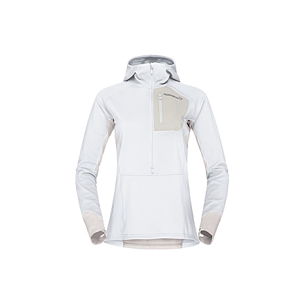 Norrona Senja Warm1 Hoodie - Womens, Snow White, Small, 5822-23-9928-S