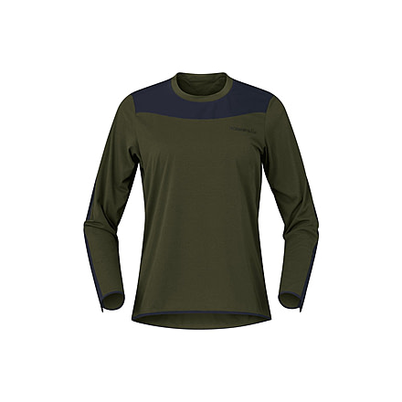 Norrona Skibotn Equaliser Tech Long Sleeve Top - Womens, Olive Night, Medium, 4209-25-3301-M