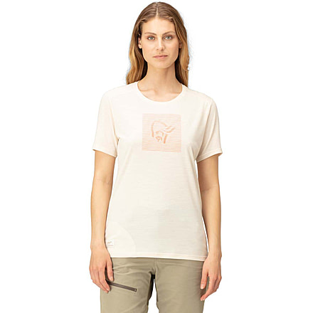 Norrona Svalbard Wool T-Shirt - Womens, Snowdrop, Large, 2438-19 9940 L