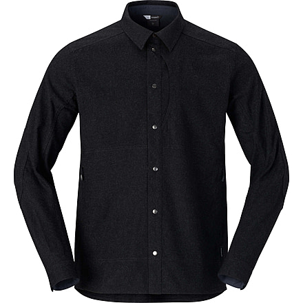 Norrona Tamok Wool Plain Shirt - Mens, Caviar Melange, Small, 1225-24-7737-S