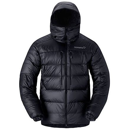 Norrona Trollveggen Down800 Hood - Mens, Caviar, Medium, 1606-24-7718-M