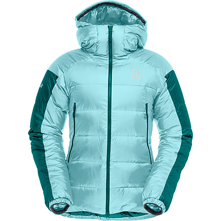 Norrona Trollveggen Down850 Jacket - Womens, Clearwater, Small, 1605-17 2290 S