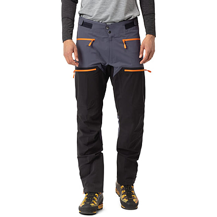 Norrona Trollveggen Flex One Pants - Men's, Cool Black/Orange, Extra Large, 1608-22 7779 XL