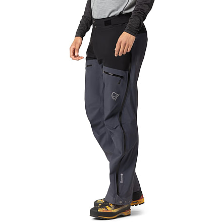 Norrona Trollveggen Gore-Tex Pro Light Pants - Men's, Caviar Black/Cool Black, Extra Large, 1606-22 7758 XL