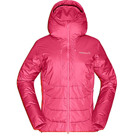 Norrona Trollveggen Primaloft 100 Zip Hooded Jacket - Women's, Honeysuckle, Small, 1630-19 5545 S