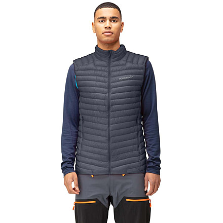 Norrona Trollveggen Superlight Down 850 Vest - Men's, Cool Black, Large, 1620-22 7760 L