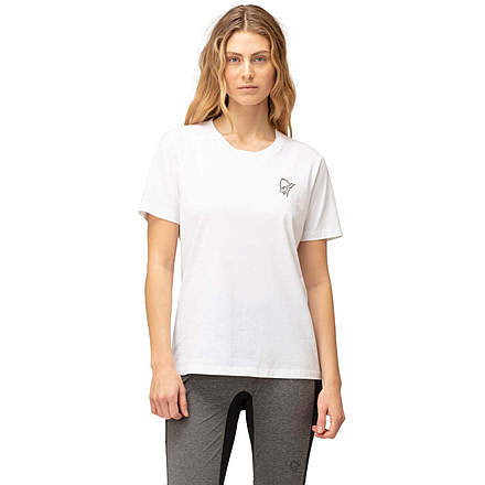 Norrona Vikinghead Embroidery T-Shirt - Womens, White, Medium, 3411-22 9009 M