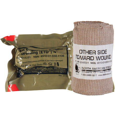 North American Rescue Emergency Trauma Dressing, 4 Inch, 4 Inch, NAR30-0031