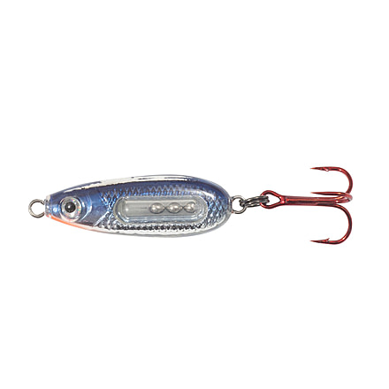 Northland Fishing Tackle Glass Buck-Shot Spoon, Silver Shiner, 1/4 oz, NL-GBRS4-11