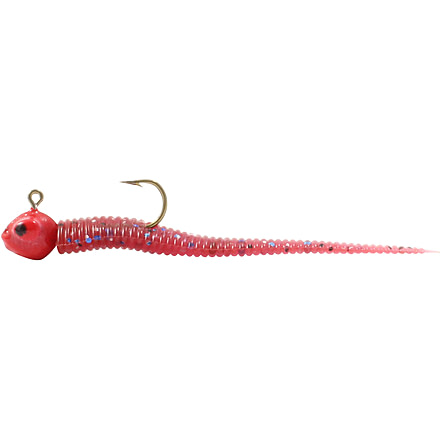 Northland Impulse Jig'N Tail Bloodworm Worm, 8, 1.5in, Bloodworm Red, IBBW1RC-9