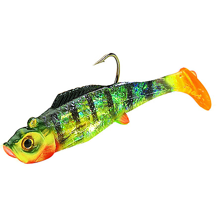Northland Mimic Minnow Shad Swimbait, 1 1/2in, 1/32 oz, Sz 4 Hook, Perch, Strip Card, MM1-6-23
