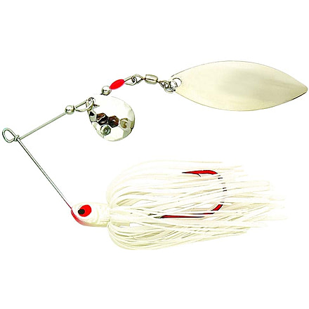 Northland Reed-RunnerClassic Tandem Spin Spinnerbait, White Shad, 3/8oz, 6 Pack, RRTW5C-1