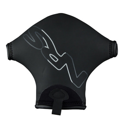 Mamba Pogies - Unisex-Black-One Size