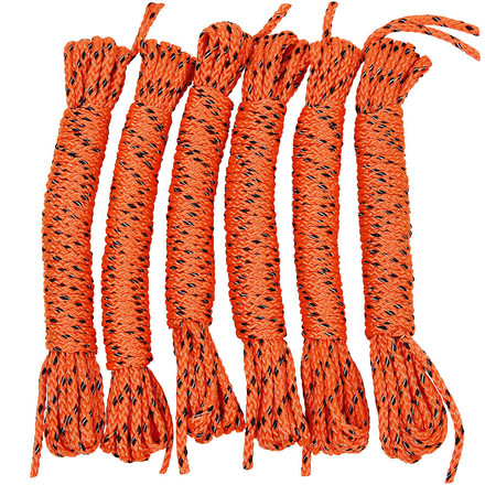 NRS River Wing Spare Rope Set,Pack of 6, Orange 71630.01.100